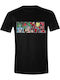 PCMerch Marvel Logo Character Infill T-shirt σε Μαύρο χρώμα
