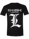 Death Note Shadow Of L T-shirt σε Μαύρο χρώμα