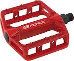 Force Bmx Hot Flat Bicycle Pedals Red