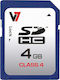 V7 VASDH4GCL4R-2E SDHC 4GB Class 4 with Adapter