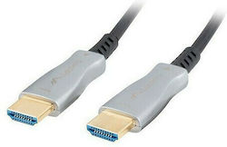 Lanberg CA-HDMI-20FB-0500-BK HDMI 2.0 HDMI male - HDMI male 50m Μαύρο