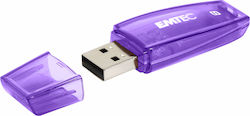 Emtec C410 Color Mix 8GB USB 2.0 Stick Violet