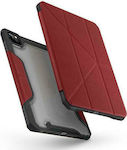 Uniq Trexa Flip Cover Piele artificială / Plastic Roșu (iPad Pro 2020 11" / iPad Pro 2021 11") UNIQ-NPDP11(2021)-TRXRED