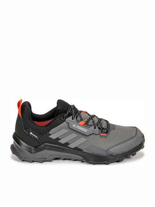 adidas Terrex AX4 Ανδρικά Ορειβατικά Παπούτσια Αδιάβροχα με Μεμβράνη Gore-Tex Grey Five / Grey Four / Solar Red
