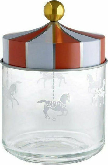 Alessi Vază Utilizare Generală Cu Capac Sticlă Transparentă 750ml