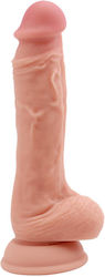 Chisa Novelties Pure Naturally Pubescent Liquid Silicone Dual-Density Realistic Dildo Glass Dildo with Balls and Suction Cup Flesh 21cm