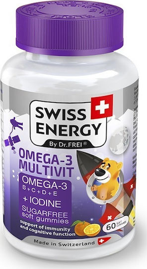 Swiss Energy Omega-3 Multivit Kids 60 x 60 желета портокал