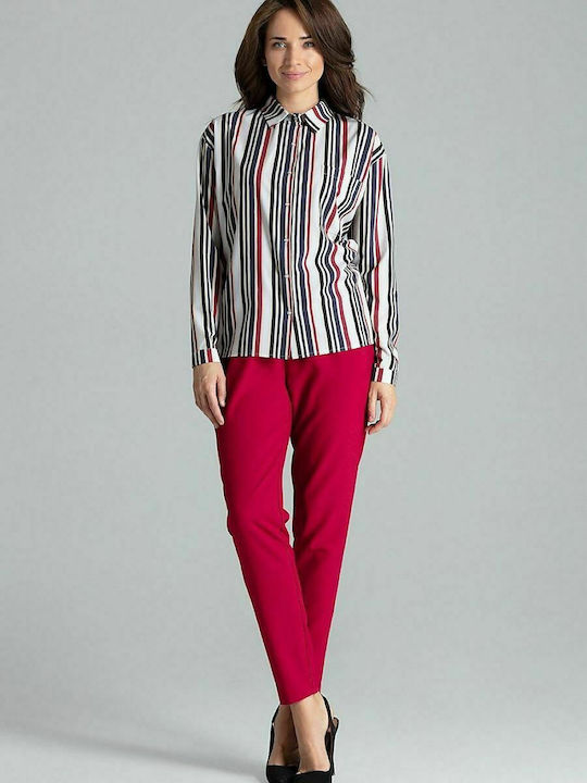 Lenitif L059 Women's Striped Long Sleeve Shirt