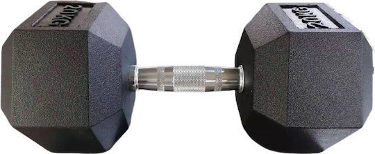Luxury Fitness Βαράκι Εξάγωνο Λαστιχένιο 1 x 27.5kg