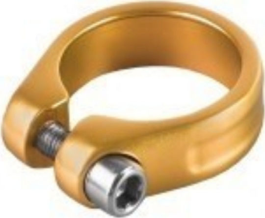 M-Wave Bicycle Saddle Clamp Saddle Collar 31.8 mm Gold