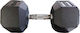 Luxury Fitness Βαράκι Εξάγωνο Λαστιχένιο 1 x 22.5kg