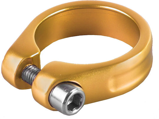 M-Wave Bicycle Saddle Clamp Saddle Collar 34.9 mm Gold