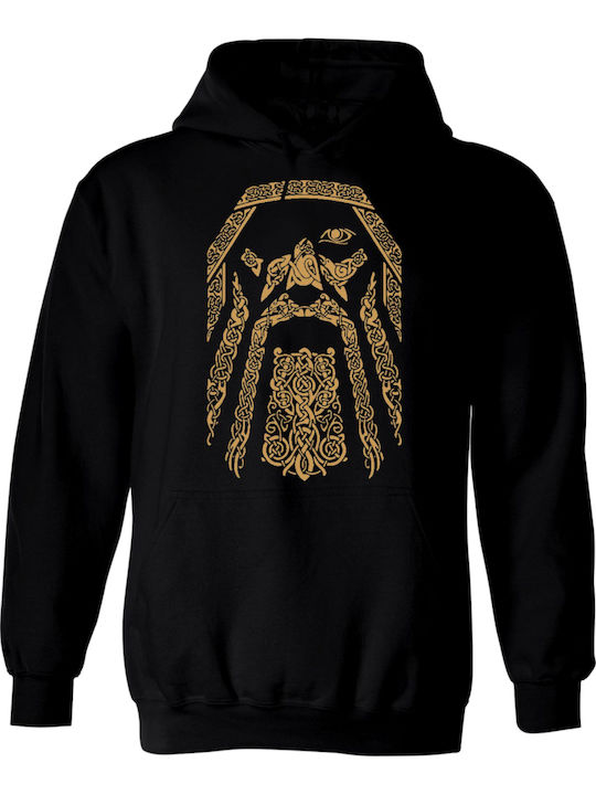 Sweatshirt Hooded Vikings Series Black