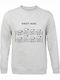 Sweatshirt Unisex, Organic "Sheep Music", Ash