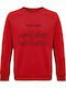 Sweatshirt Unisex, Organic "Sheep Music", Red