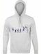 Hoodie Unisex, Organic "Basketball Evolution", Ash