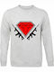 Sweatshirt Unisex, Organic " Diamond Guns ", Ash