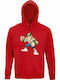 Hoodie Unisex, Organic " John Cena ", Red