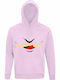 Unisex Hoodie, Organic " Kinky Lover ", Creamy pink