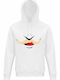 Unisex Hoodie, Organic " Kinky Lover ", White