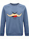 Sweatshirt Unisex, Organic " Kinky Lover ", Blue