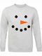 Sweatshirt Unisex, Organic " Snoawman ", Ash