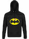 Hoodie Unisex, Organic " Batman loves Christmas ", Black