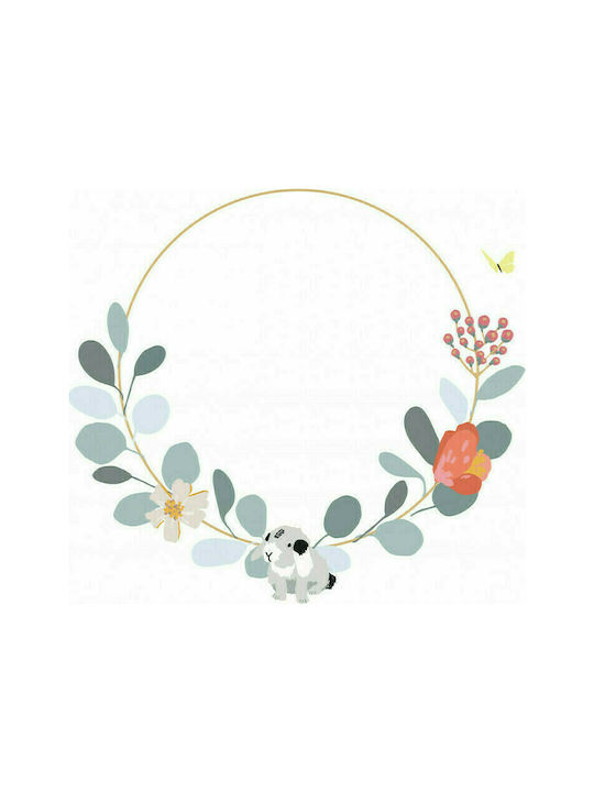 Mimi'lou Autocolant Decorativ pentru Copii Perete Flower Wreath