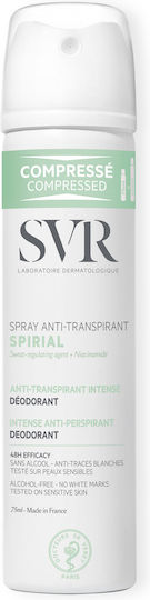 SVR Laboratoire Spirial Spray Anti-Perspirant Intense Anti-Sweat Deodorant Spray 48h 75ml