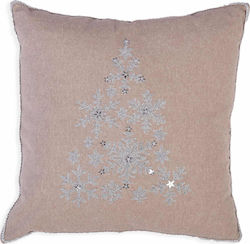 Nef-Nef Homeware Коледна Снежна Възглавница Сива