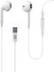 Cellular Line Sparrow Earbuds Handsfree με Βύσμα USB-C Μαύρο