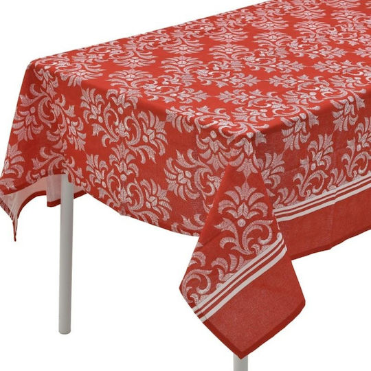 Click Τραπεζομάντηλο Βαμβακερό Red 140x240εκ.