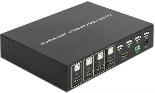DeLock 11488 KVM & Data Switch with USB 2.0 Audio HDMI and USB-B