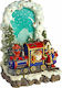 JK Home Decoration Illuminated Christmas Figure Train Height 32cm with Music