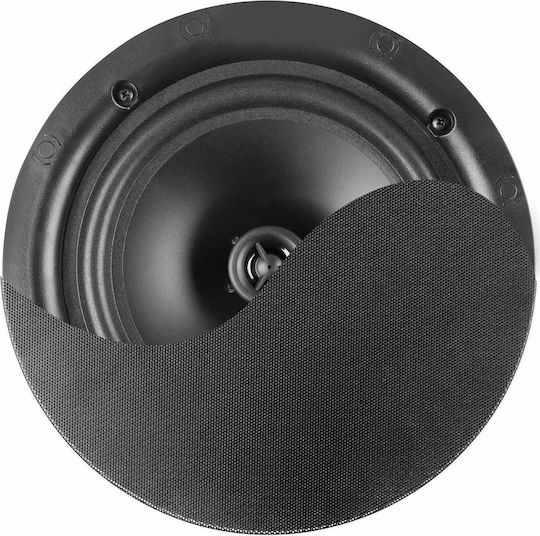 Power Dynamics CSP8 Ηχείο Οροφής 40W (Τεμάχιο) Μαύρο 952.609