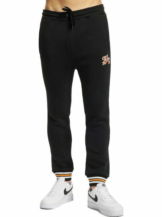 Fubu Varsity Ssl Παντελόνι Φόρμας με Λάστιχο Μαύρο