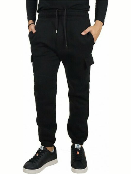 Cover Jeans FARMY ZX901 Παντελόνι Φόρμας με Λάστιχο Μαύρο