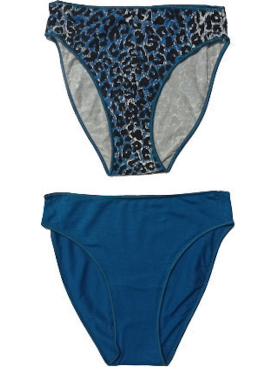 Minerva Fimelle Damen Brasilien 2Pack Blau