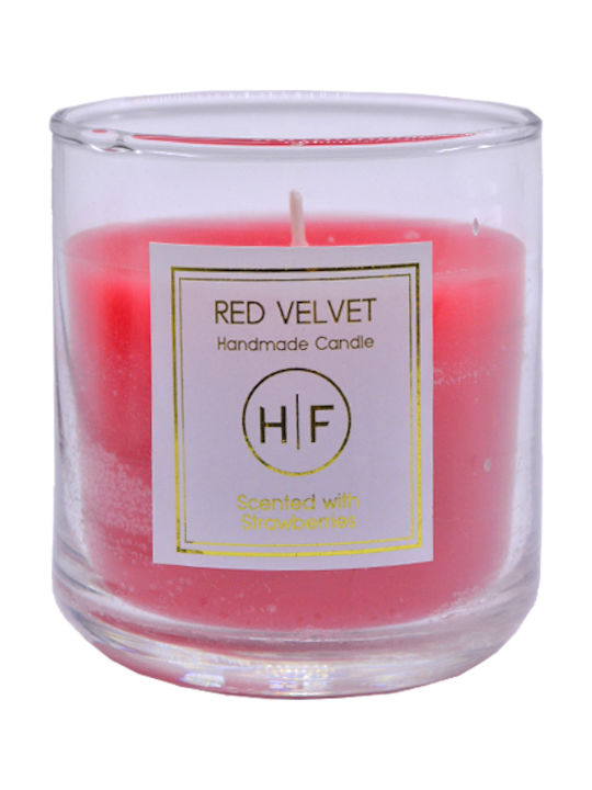 HF Αρωματικό Κερί σε Βάζο με Άρωμα Φράουλα 140gr