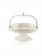 Guzzini White Plastic Pedestal Cake Stand with Lid 30x30x27cm