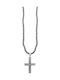 SENDAI Ανδρικό Κολιέ με Σταυρό Από Ασήμι - 33101
