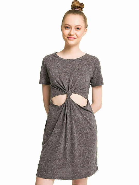 Short-sleeved dress Ltb (MIYOMA-83029-218-GREY)