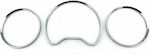 Car Instrument Panel Decoration Dashboard Rings for Mercedes W202 (1996-2001) / W208 CLK (1997-2002) / W210 (1995-1999) in Silver Color 1200395S