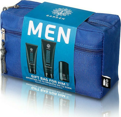 Garden Bag For Him Hautpflegesets für Anti-Aging & Gesichtsreinigung mit Deodorant , Schaumbad , Augencreme & Gesichtscreme