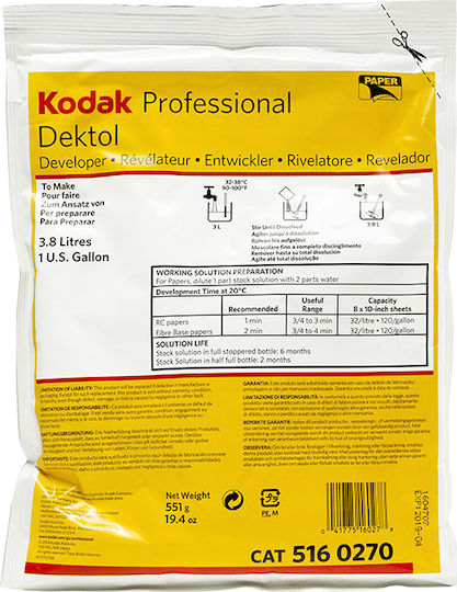 Kodak Dektol Pro 3.8 Lt
