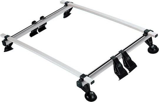 La Prealpina Aluminum Car Roof Bar Calypso 1.10 for Skoda Roomster 3D 2007+ without Legs Silver