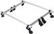 La Prealpina Aluminum Car Roof Bar Calypso 1.10 for Smart ForFour 3D Without Legs Silver
