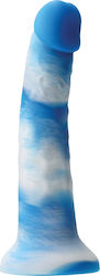 Ns Novelties Colours Pleasures Yum Yum Realistisches Dildo Mit Saugnapf Blue White 20cm