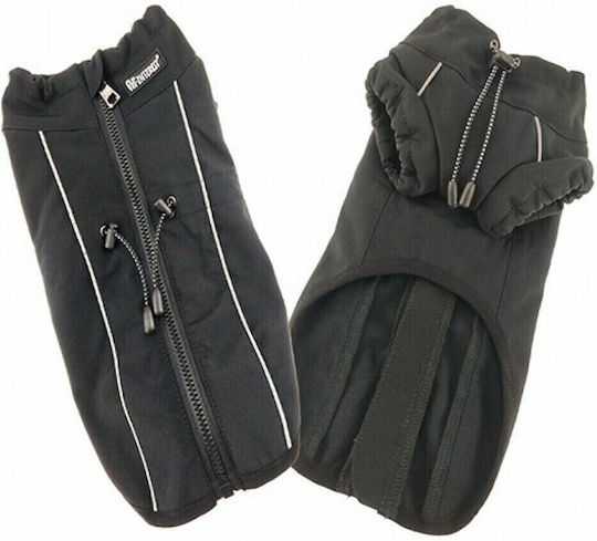Pet Interest Active Outdoor Vest Кучешки палта Флийс / Водоустойчиво Худи Черен с дължина на гръбчето 30 см. 5205-M