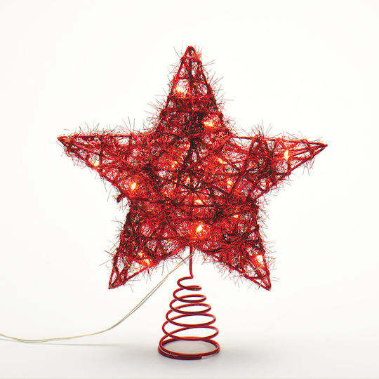 Връх Star Червена Осветен 23x23см.